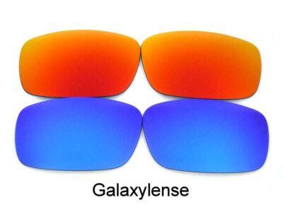 Galaxy Ersatzgläser Für Oakley Triggerman Blau/Rot Polarisiert 2 Paar