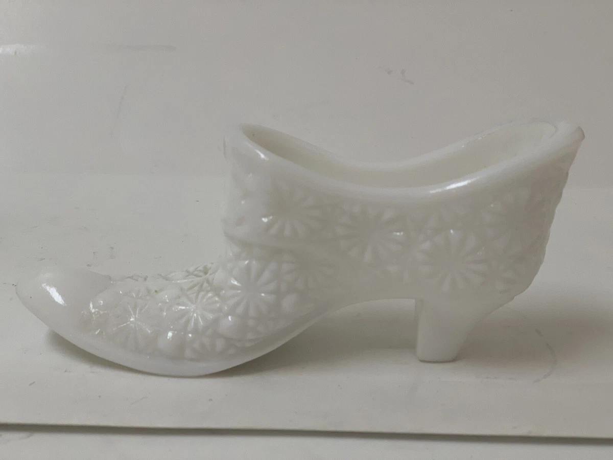Milk glass best sale slipper
