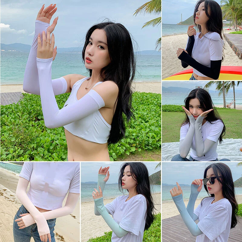 Sunscreen Sleeves Long Section Ice Sleeves Arm Sleeves Summer Sun Protection - Bild 1 von 4