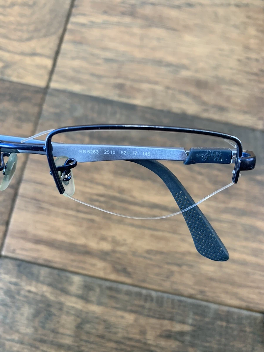 Ray Ban Eyeglasses Eye Glasses Frames RB 6263 2510 52 17 145 Blue