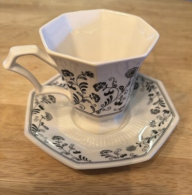Vtg 1970s Independence Ironstone Interpacee Tea Cup & Saucer Millbrook Japan