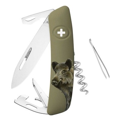 SWIZA Taschenmesser D05 oliv Wildschwein Schweizer Qualitätsmesser