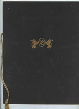University Club of Tulsa Menu South Carson Tulsa Oklahoma 1980's