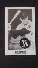 1988 Oversized  B/W glossy REPRINT HRD card Jim Lemon  ( G to VG )