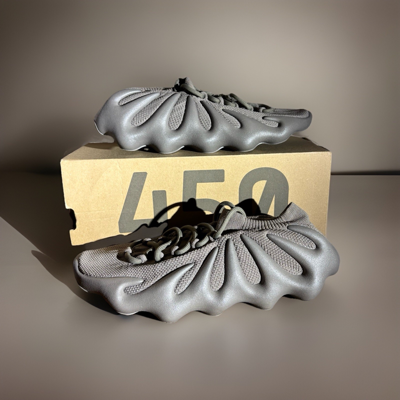 Size 10.5 - adidas Men's Yeezy 450 Cinder