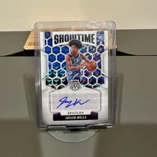 2024-25 Mosaic Jaylen Wells RC Rookie Showtime White Prizm Auto /25 SP SSP Rare