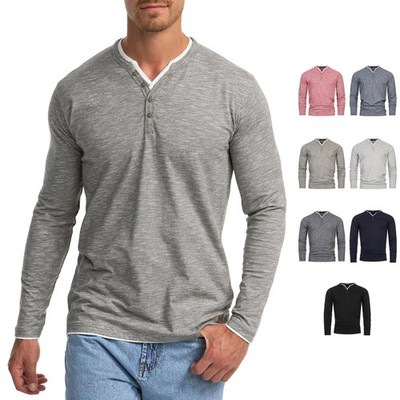 Indicode Herren Langarmshirt INColeson-Longsleeve Shirt Baumwolle Männershirt
