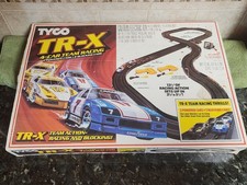 Vintage Tyco Ho Scale "TR-X " Team Racing  Blocking Slot Car Race Set 6223