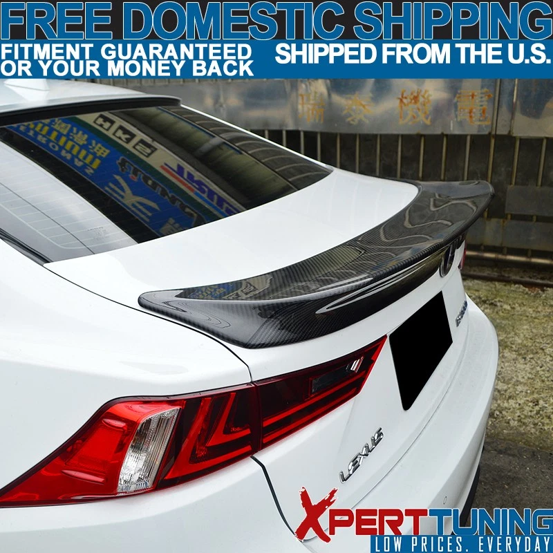 Fit For 14-20 Lexus IS250 XE30 TR-D Style Trunk Spoiler - Carbon Fiber (CF) Foto 3 de 4