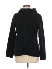 Andrew Marc Women Black Zip Up Hoodie M