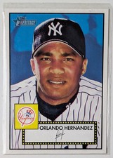 2001 Topps Heritage Black Back Orlando Hernandez New York Yankees #51