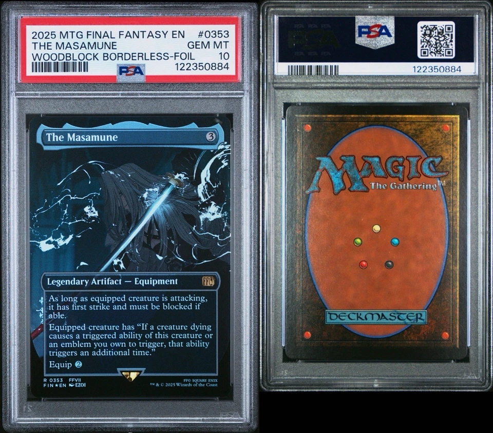 PSA 10 The Masamune Borderless Foil Final Fantasy MTG - Image 3 of 3