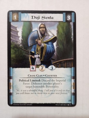 L5R Doji Senta 73 C Celestial Edition Legend of the Five Rings Card