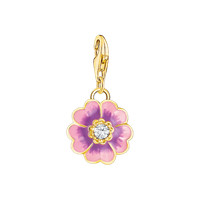 Thomas Sabo CharmanhäNger Blume Violett Vergoldet 2208-565-7