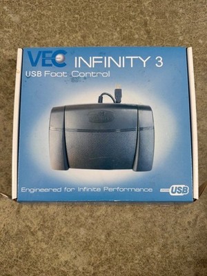 Infinity 3 USB foot pedal for transcription software such as Express Scribe