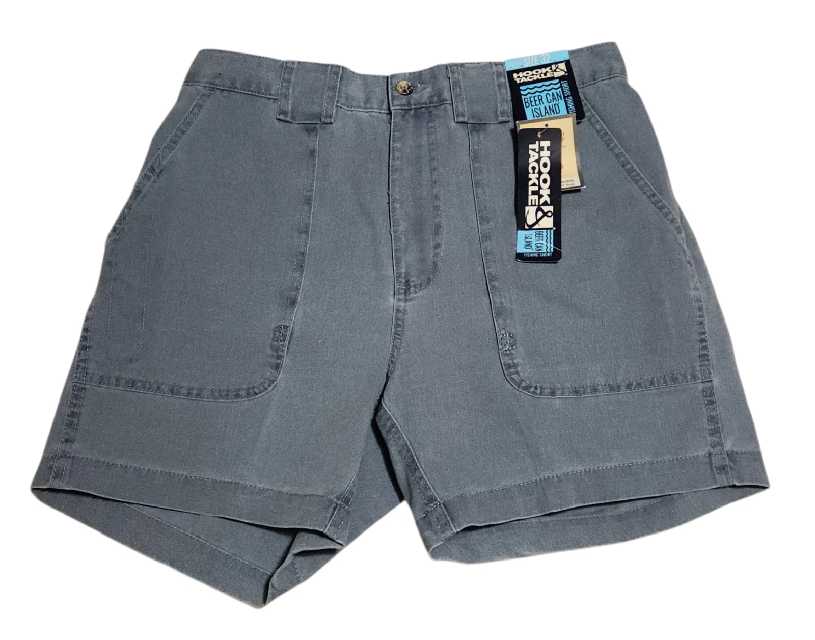 Hook & Tackle Beer Can Island Fishing Shorts Cotton Blue Chambray Mens 32
Opens in a new window or t