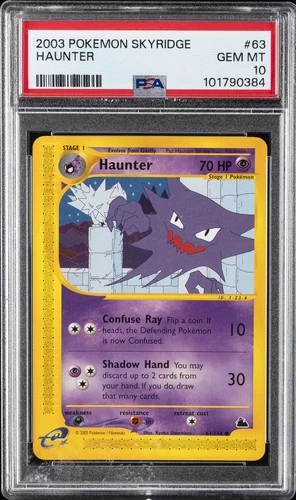 2003 POKEMON SKYRIDGE #63 HAUNTER PSA 10