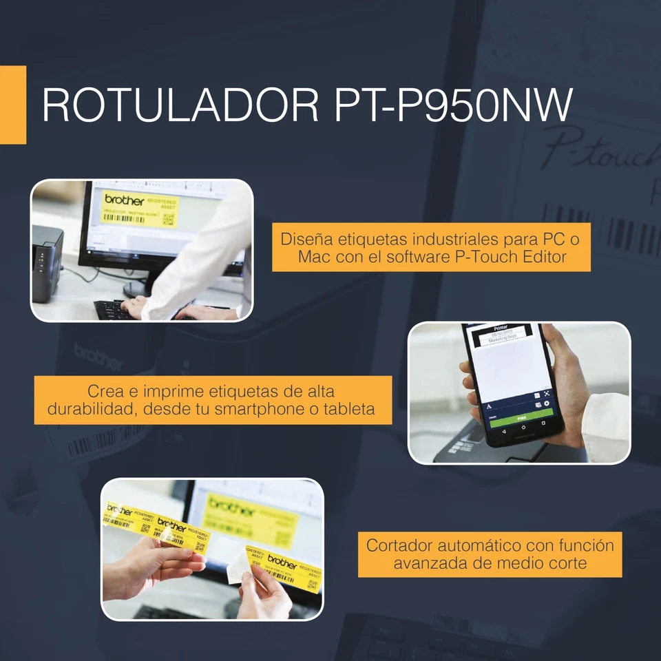 Brother Industries Monochrome PC Label Printer P-touch PT-P950NW PT-P950NW - Image 4 of 4