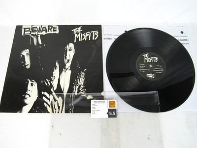 The Misfits - Beware 1980 1st Press 12'' Vinyl Comp ( PLP9 ) VMG Soft Graded