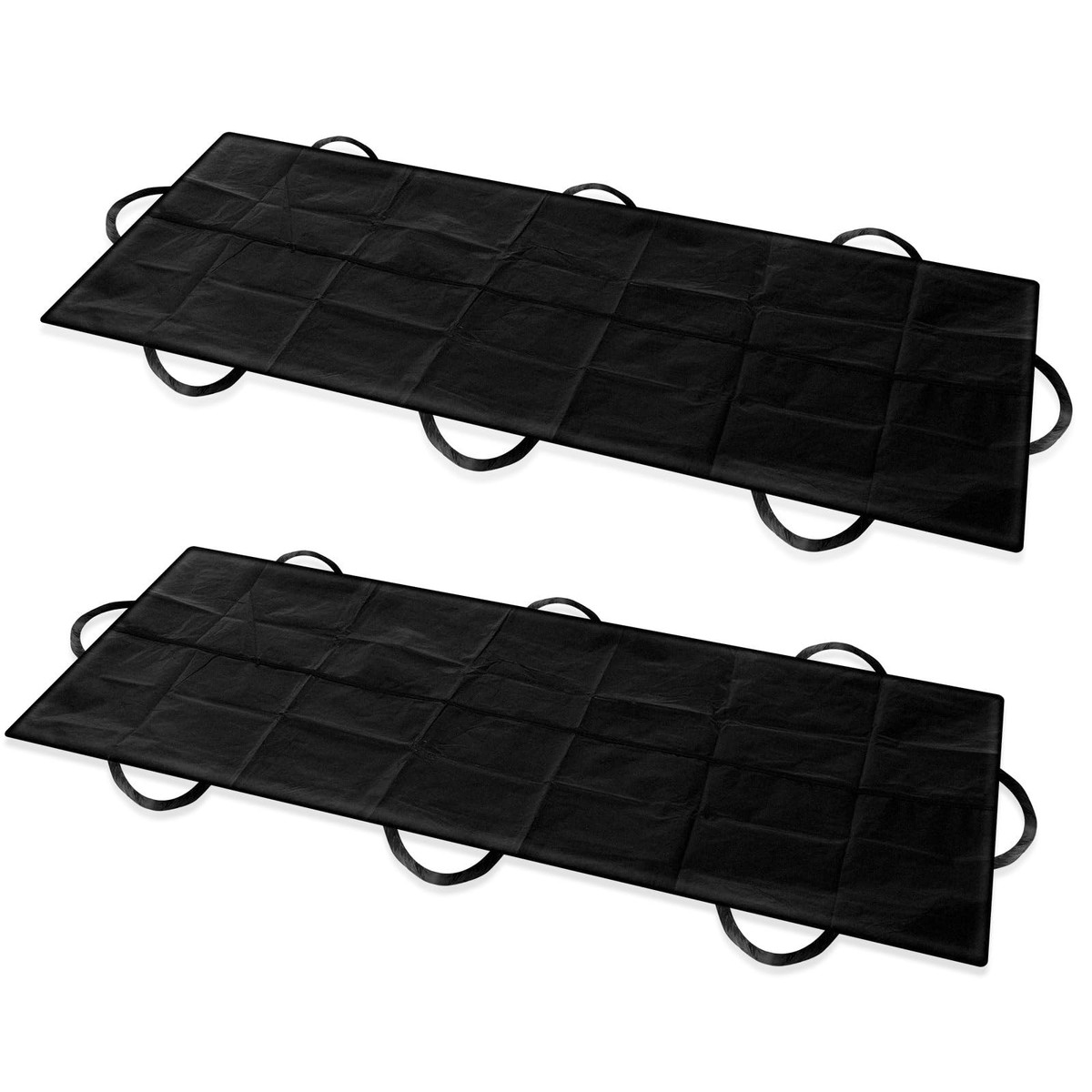 2 Pcs Cadaver Body Bag Heavy Duty Vinyl Mortuary Bag with 8 Side