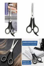 Haarschneideschere 17 cm Edelstahl – Haarschere Friseurschere für Damen/Herren
