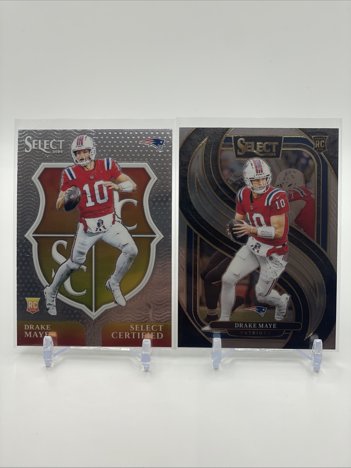 2024 Panini Select - Premier Level Drake Maye #113 (RC) & Select Certified