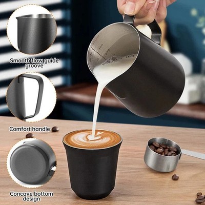 350ML Stainless Steel Milk Frothing Jug Mug Cup Coffee Latte Pitcher Barista Cr.