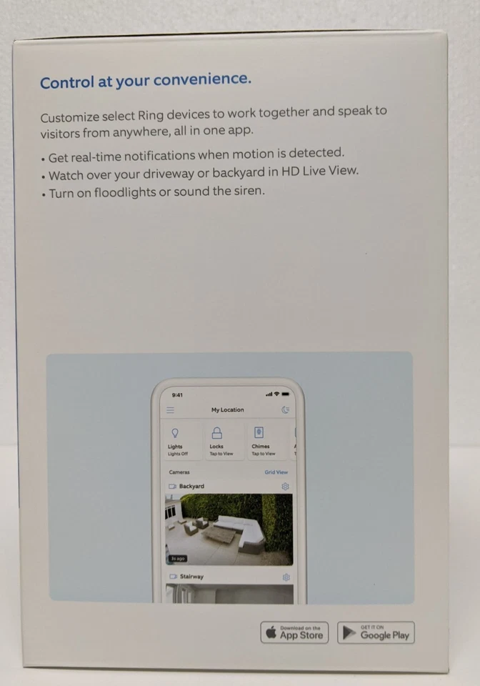 Ring Floodlight Cam Wired Plus 1080p Surveillance Camera - White - NEW - Image 2 of 4