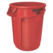 Rubbermaid Commercial Fg262000red Brute 20 Gal Round Heavy Duty Plastic Can,