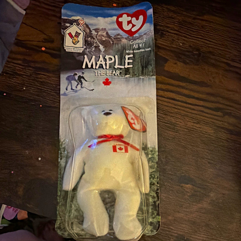 Ty Teenie Beanie Babies McDonald’s Maple Bear Canada 1999 Retired Vintage