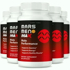(5 Pack) Mars Men Max,  Mars Mens Max Supplements for Men