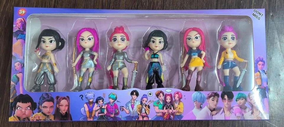 6PCS Xmas Gift Rumi Mira Zoey Doll Kids Toy PVC Kpop Demon Hunters Action Figure - image 2 of 4