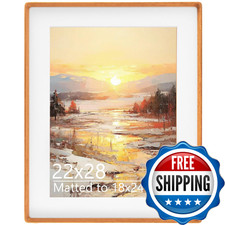 Husteria 22X28 Picture Frame In Natural Teak Wood Solid Wooden Photo Frames