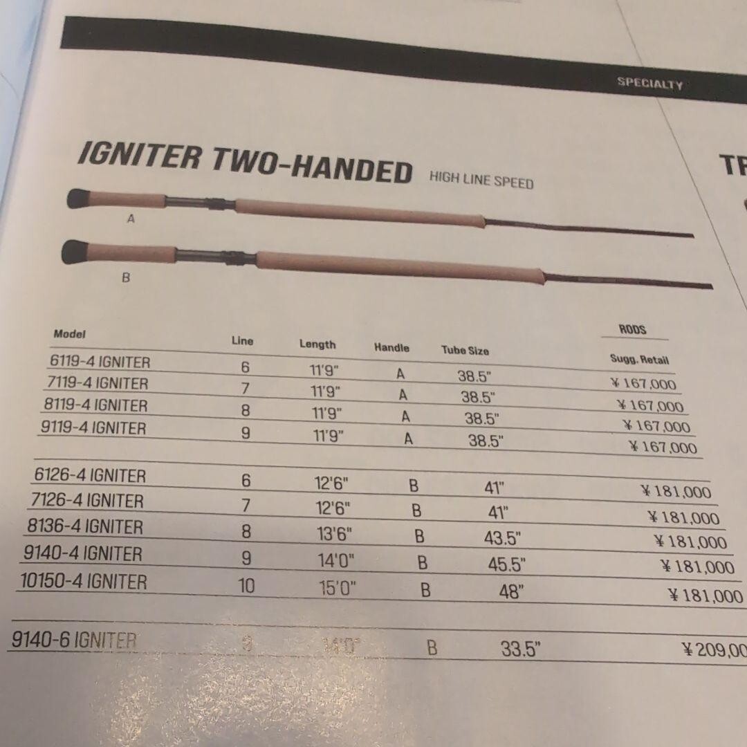 SAGE IGNITER spey 8136-4 13'6” #8 Fly Fishing Rod used F/S SAGE IGNITER spey 8136-4 13'6” #8 Fly Fishing Rod used F/S