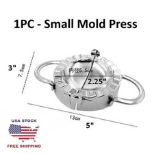 Stainless Steel Wrapper Dough Cutter Dumpling Press Mold Mould Maker - Small 3"