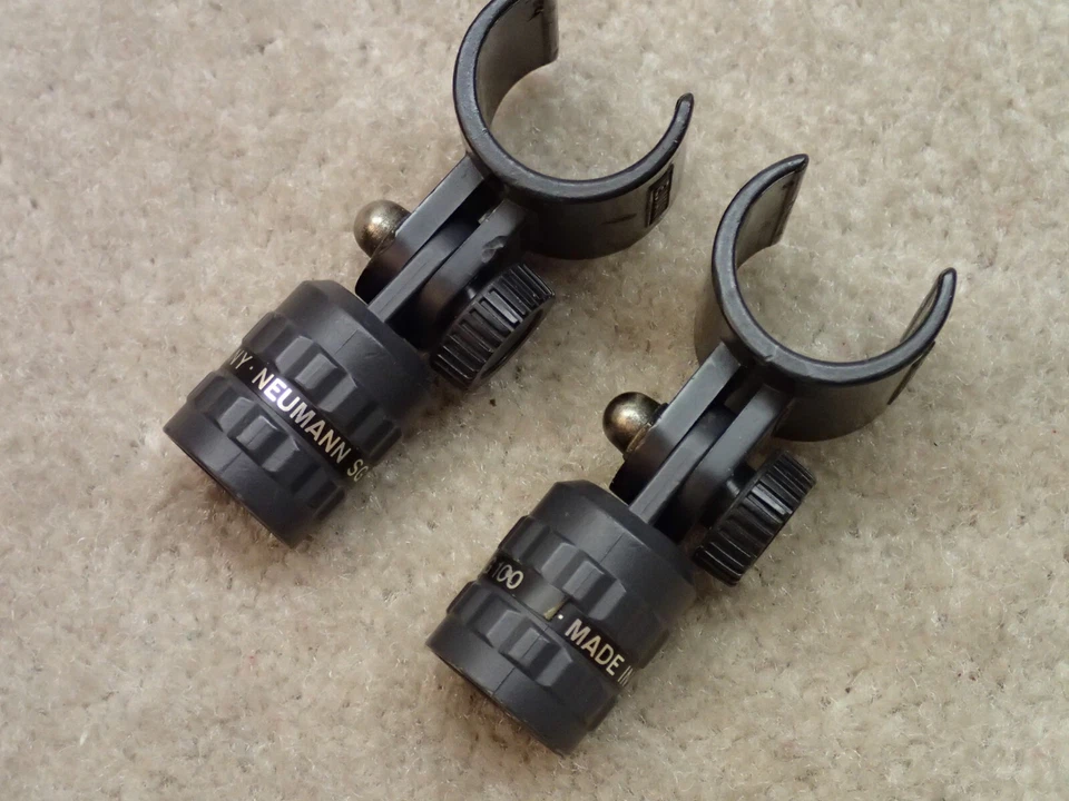 Neumann Vintage SG 21 Mic Clip on SG 100 Stand Mount Bid on 2 - Image 2 of 4
