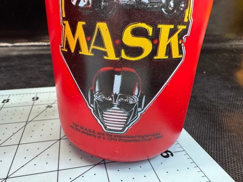 1985 Thermos M.A.S.K. MASK Plastic Lunch Box Red Lunchbox Vintage - Picture 4 of 14