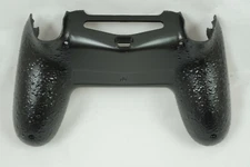 Black Textured Non-slip Back Shell For PS4 Controller - New - For current gen