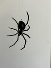 Handmade Hand-painted 3" Black Widow Spider Christmas Ornament Replica Figurine — photo 2