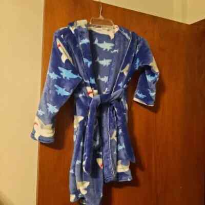 NEW ! Kds Little Boys Girls Cartoon Animal Hooded Bathrobe Pajamas Sleepwear Sz