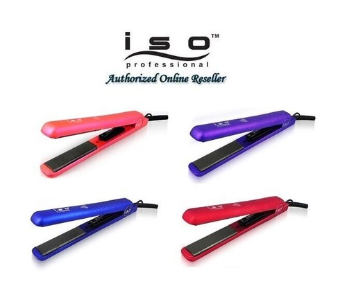 Iso Beauty Authentic NIB Diamond Collection 1.25" Hair Straightener Flat Iron - Picture 1 of 10