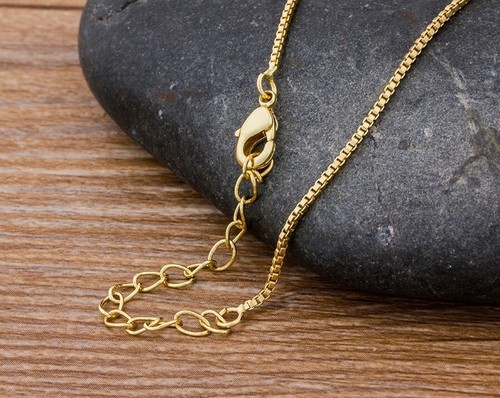 Fashion Jewelry Gold Cubic Zircon Blue Elephant Pendant Necklace 1-214 - Picture 5 of 7