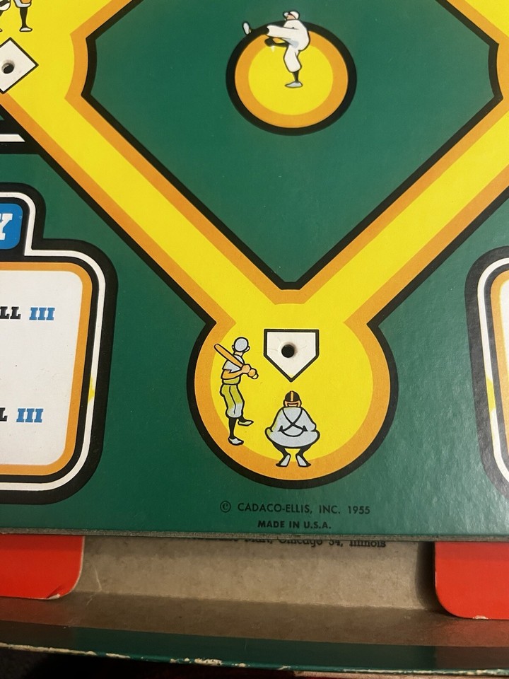 Cadaco All-Star Baseball, Dischi Giocatori 1960-69 (212 Pezzi) Con 1000 At-bats, Gioco Da Tavolo