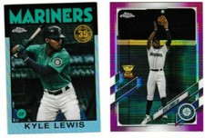 KYLE LEWIS 2021 TOPPS CHROME ROOKIE GOLD CUP PINK REFRACTOR & 1986 Insert ⚾⚾⚾