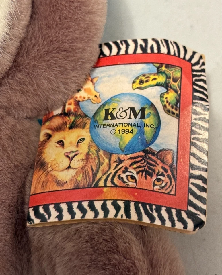 Vtg K&M International Little GIBBON Monkey 6"+ Plush Stuffed Animal Toy 1995 - Image 3 of 4