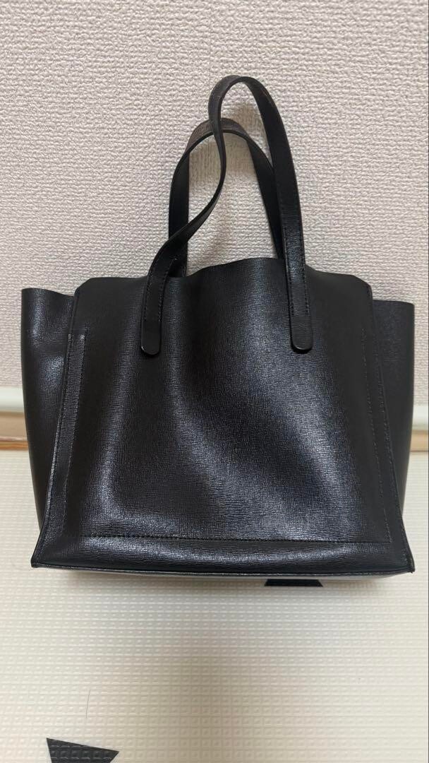 FURLA Sally S Saffiano Leather Logo Hand Tote Bag Women With F