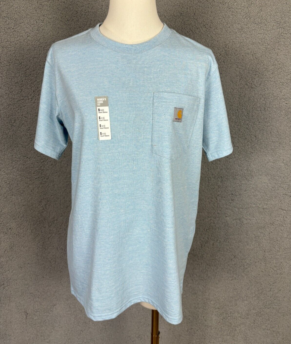 Carhartt Womens WK87 Workwear Pocket SS T-Shirt Moonstone Snow