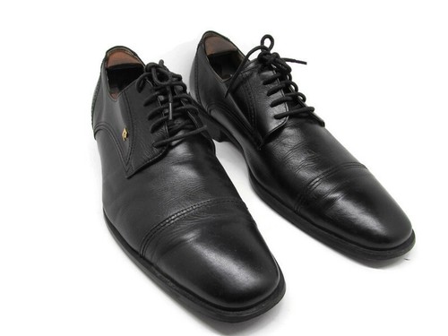 Pierre Cardin Paris Mens Black Cap Toe 