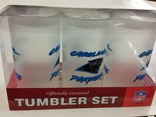 NFL Carolina Panthers - Set of 3 - 19 Ounce Plastic Tumblers, New