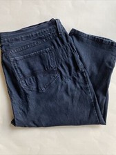 NYDJ Crop Pants Jeans Lift Tuck Technology Sz 24W Made In USA Dark Wash